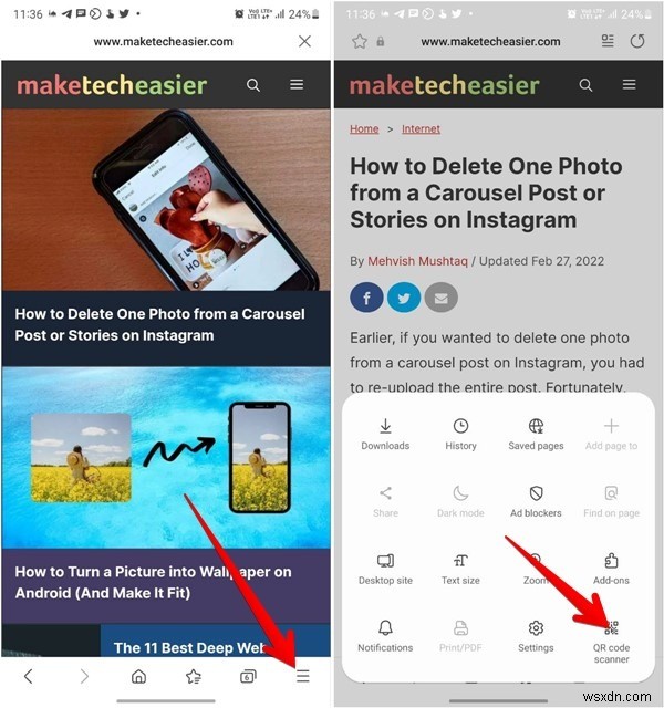 Cách quét mã QR từ ảnh chụp màn hình hoặc hình ảnh trên Android và iPhone 