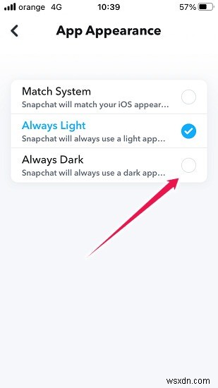 วิธีเปิดใช้งานโหมดมืดใน Snapchat 