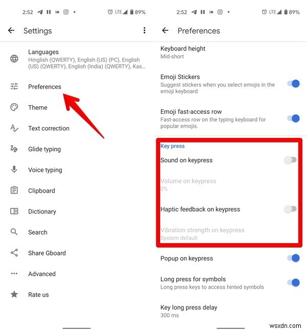 Cách tắt âm thanh bàn phím trên Android và iPhone 