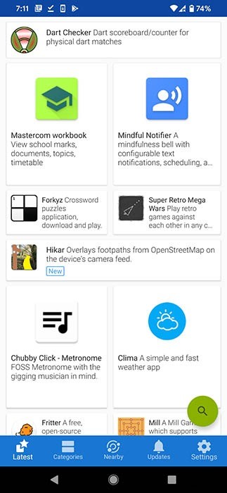 ใช้ F-Droid เพื่อติดตั้งโอเพ่นซอร์ส Android Apps 