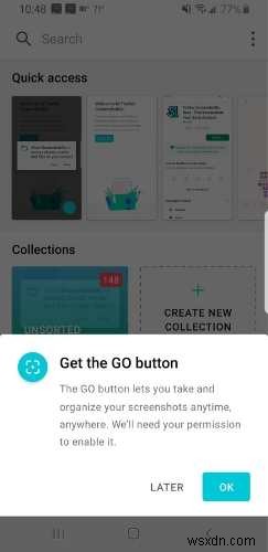 วิธีใช้ ScreenshotGo ของ Firefox สำหรับ Android 
