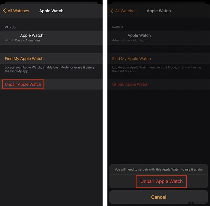 Cách hủy ghép nối và xóa Apple Watch của bạn 
