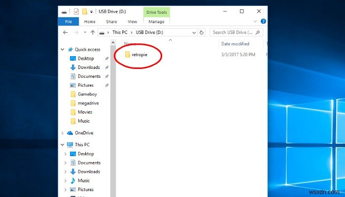 Cách chuyển ROM sang RetroPie Qua USB
