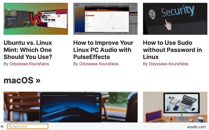 วิธีค้นหาคำบนเว็บเพจ (เบราว์เซอร์ทั้งหมด) 