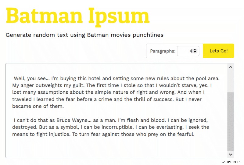 เครื่องกำเนิด Lorem Ipsum ที่มีประโยชน์และน่าสนุกที่จะเติมสีสันให้วันของคุณ 