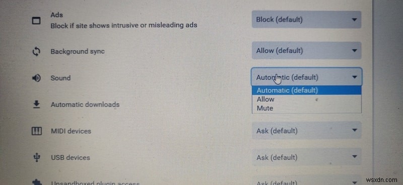วิธีปิดเสียงเว็บไซต์ทั้งหมดใน Chrome 