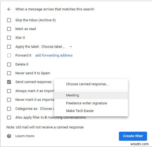 วิธีส่งคำตอบสำเร็จรูปเป็นการตอบกลับอัตโนมัติใน Gmail 
