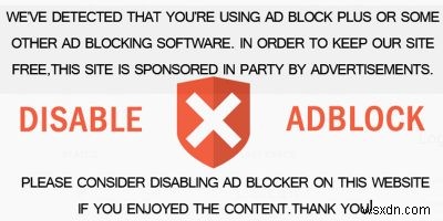 วิธีบล็อกการตรวจจับ Adblock บนเว็บไซต์ใด ๆ 