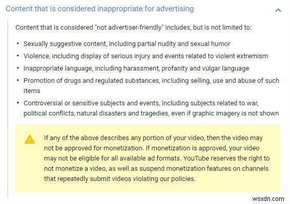 Cách tránh bị YouTube tước quyền kiếm tiền 