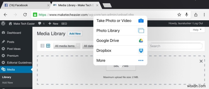 Cách tải hình ảnh lên WordPress trên iPad và giữ lại kích thước và tên