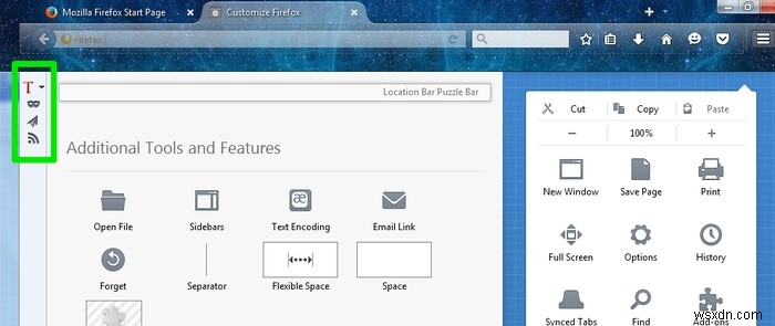 คืนค่าแถบไอคอน Firefox ของคุณได้อย่างง่ายดาย 