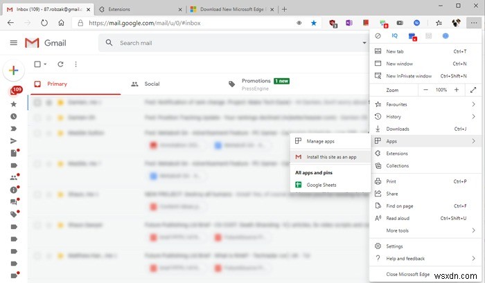 วิธีสร้างแอป Gmail บนเดสก์ท็อป 