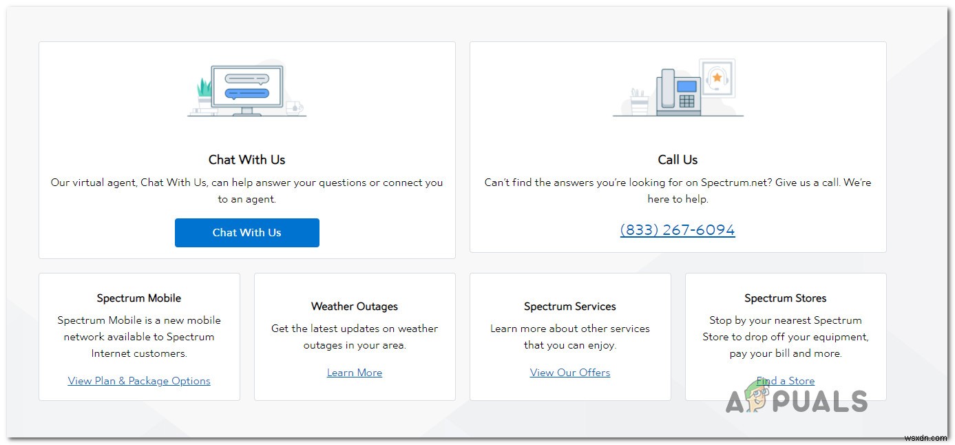 วิธีแก้ไข  Internal Server Error  บน Spectrum 