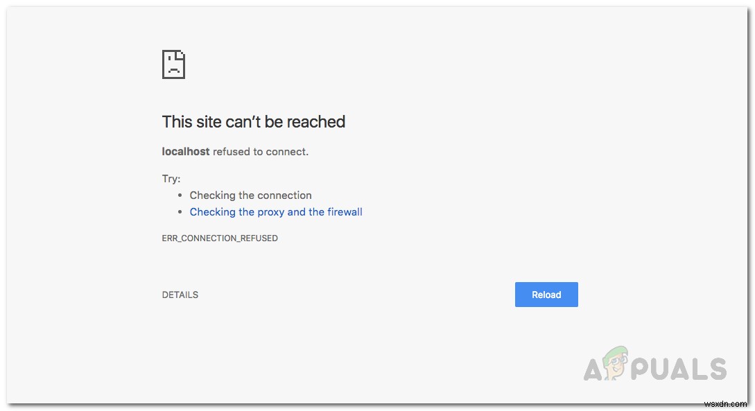 วิธีการแก้ไขข้อผิดพลาด  Localhost ปฏิเสธที่จะเชื่อมต่อ  บน Windows? 