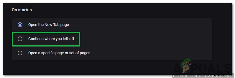 วิธีแก้ไข  Chrome Continue Use  ไม่ทำงาน 