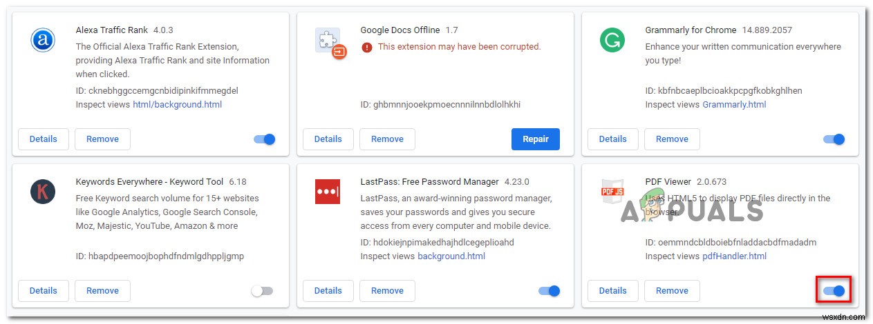 แก้ไข:เกิดข้อผิดพลาดในการโหลดเอกสาร PDF ใน Chrome 