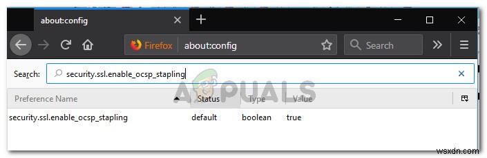 แก้ไข:SEC_ERROR_OCSP_INVALID_SIGNING_CERT 