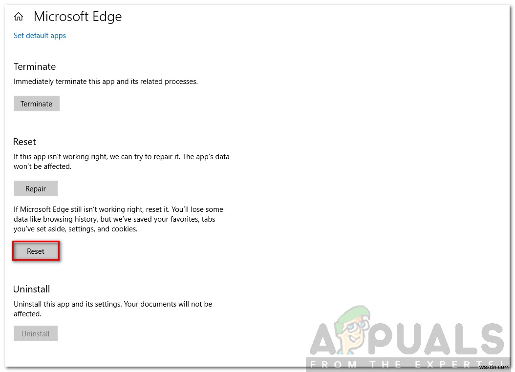 แก้ไข:Microsoft Edge จะไม่เปิดขึ้น 