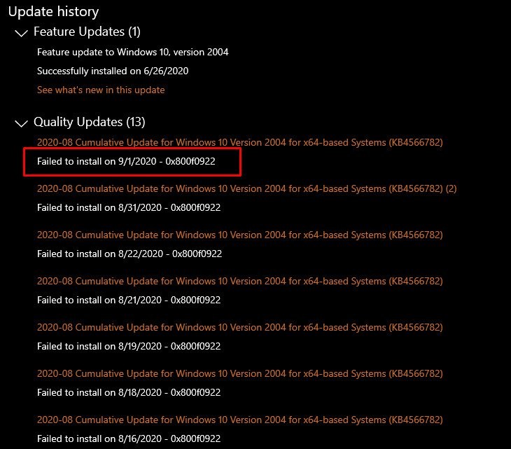 วิธีแก้ไข “รหัสข้อผิดพลาด:0x800F0922” ไม่สามารถติดตั้งโปรแกรมปรับปรุงบน Windows 