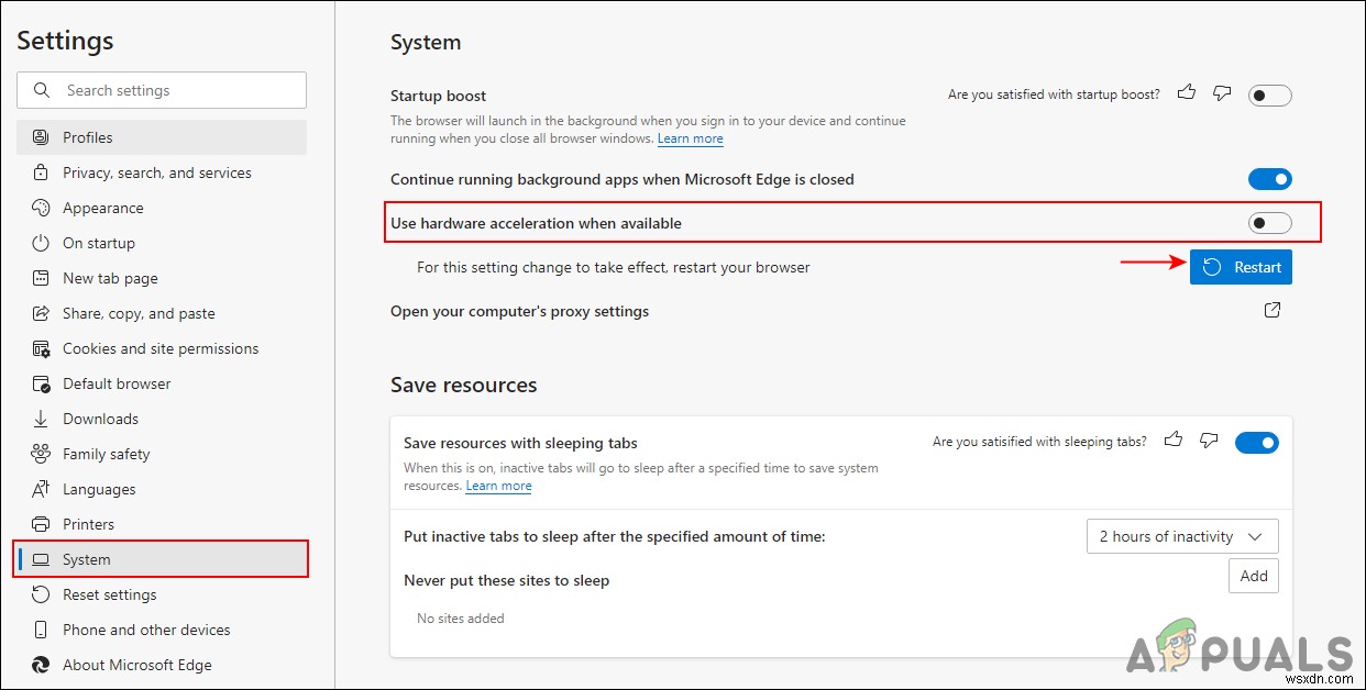 वेब ब्राउज़र (एज, क्रोम और फ़ायरफ़ॉक्स) में हार्डवेयर एक्सेलेरेशन को अक्षम या सक्षम करें 