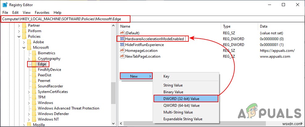 वेब ब्राउज़र (एज, क्रोम और फ़ायरफ़ॉक्स) में हार्डवेयर एक्सेलेरेशन को अक्षम या सक्षम करें 