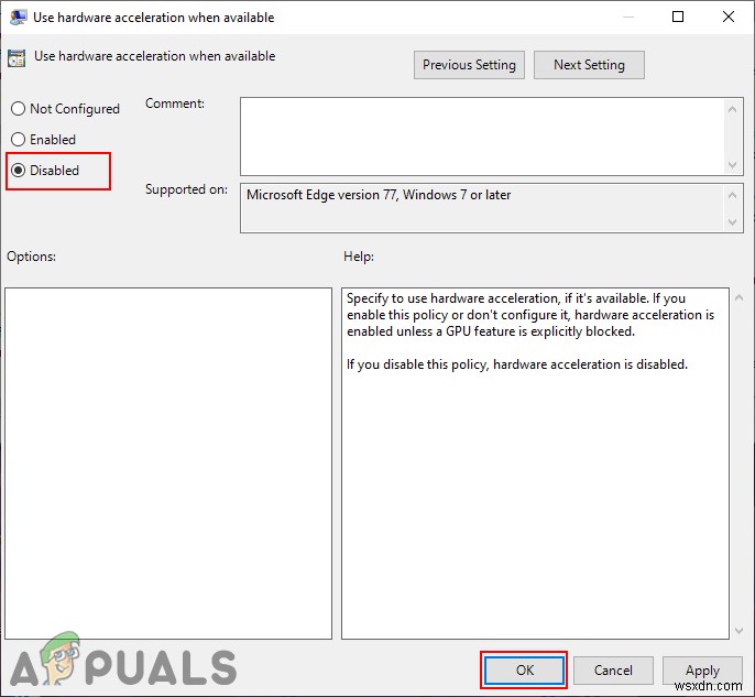 वेब ब्राउज़र (एज, क्रोम और फ़ायरफ़ॉक्स) में हार्डवेयर एक्सेलेरेशन को अक्षम या सक्षम करें 