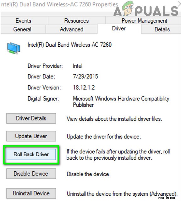 इंटेल डुअल बैंड वायरलेस-एसी 7260 कनेक्टिविटी समस्याओं का निवारण करें 
