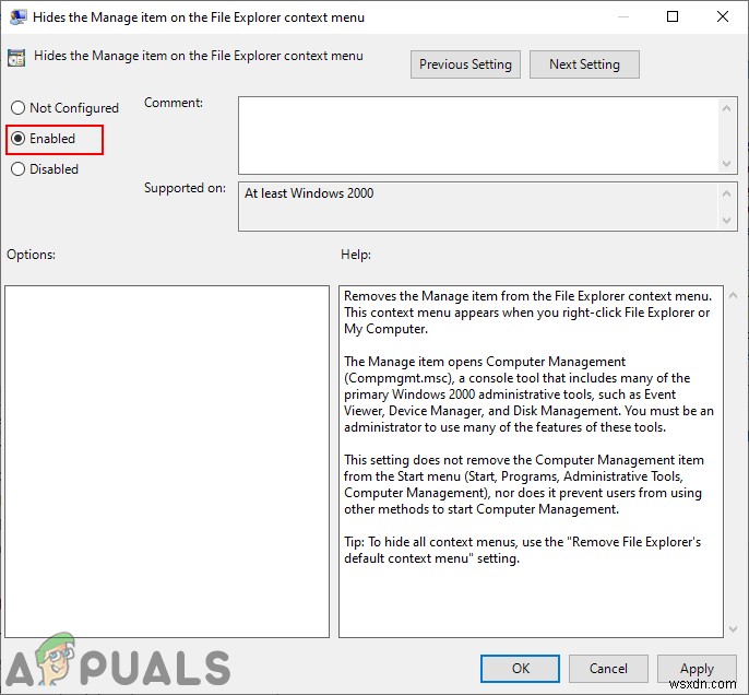 फ़ाइल एक्सप्लोरर संदर्भ मेनू पर प्रबंधित आइटम को कैसे जोड़ें या निकालें? 
