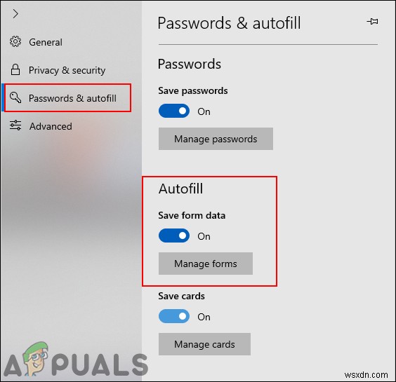 วิธีเปิดใช้งานหรือปิดใช้งานการป้อนอัตโนมัติใน Microsoft Edge 