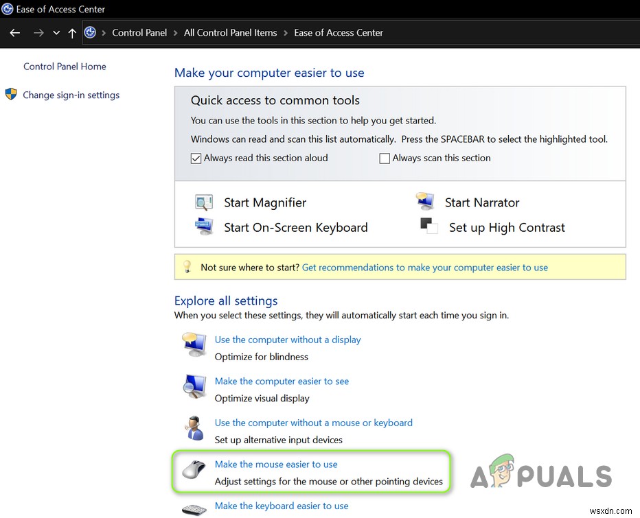 विंडोज 10 में हाइपरलिंक पर होवर करते समय माउस पॉइंटर ऑटो-सिलेक्शन को कैसे रोकें? 