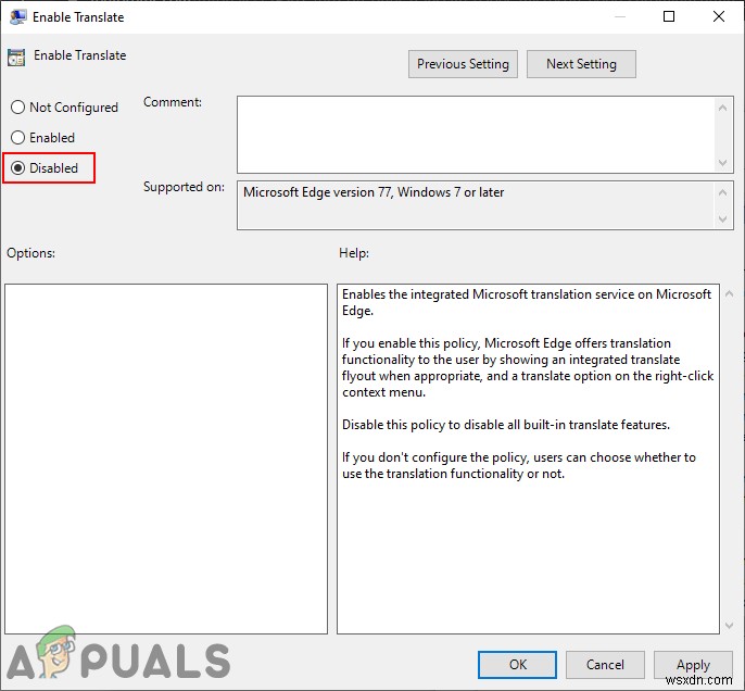 วิธีปิดการใช้งานข้อเสนอเพื่อแปลหน้าใน Microsoft Edge Chromium 
