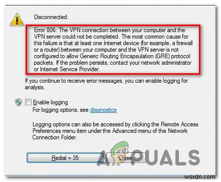 विंडोज़ पर वीपीएन त्रुटि 806 (जीआरई अवरुद्ध) को कैसे ठीक करें 