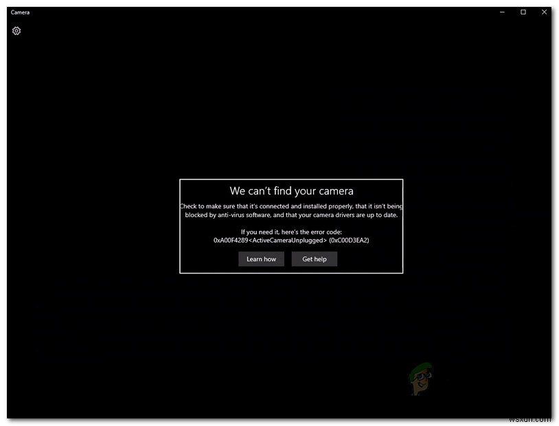 วิธีแก้ไขรหัสข้อผิดพลาดของเว็บแคม 0xA00F4289 