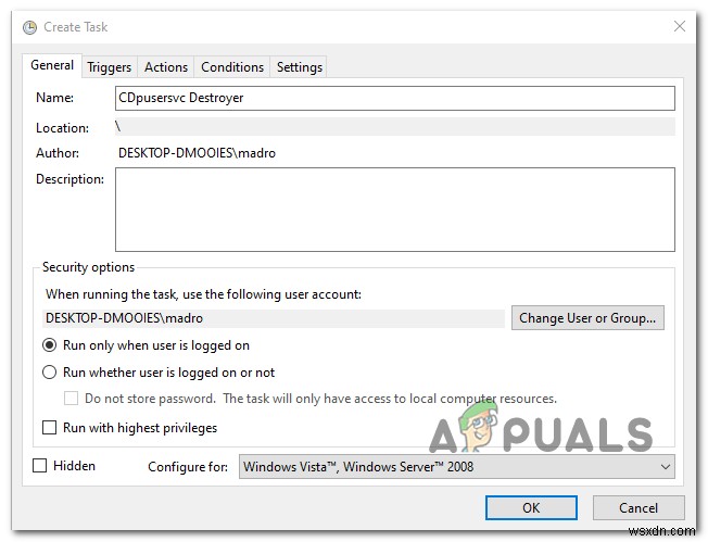 [फिक्स] CDpusersvc विवरण पढ़ने में विफल (त्रुटि कोड 15100) 