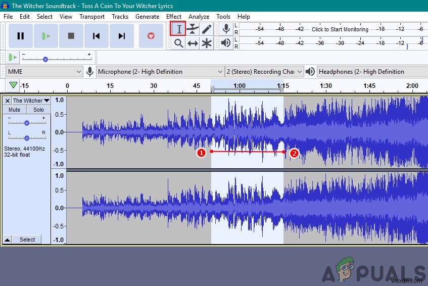 ऑडेसिटी में ऑडियो कैसे कट/ट्रिम/व्यवस्थित करें? 