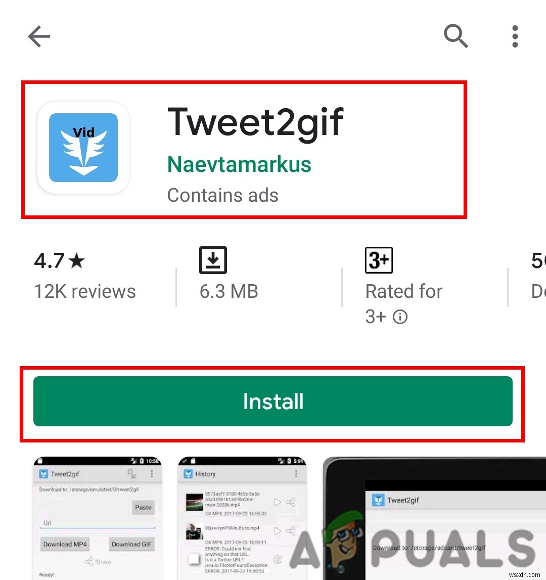 ट्विटर से GIF इमेज सेव करना 