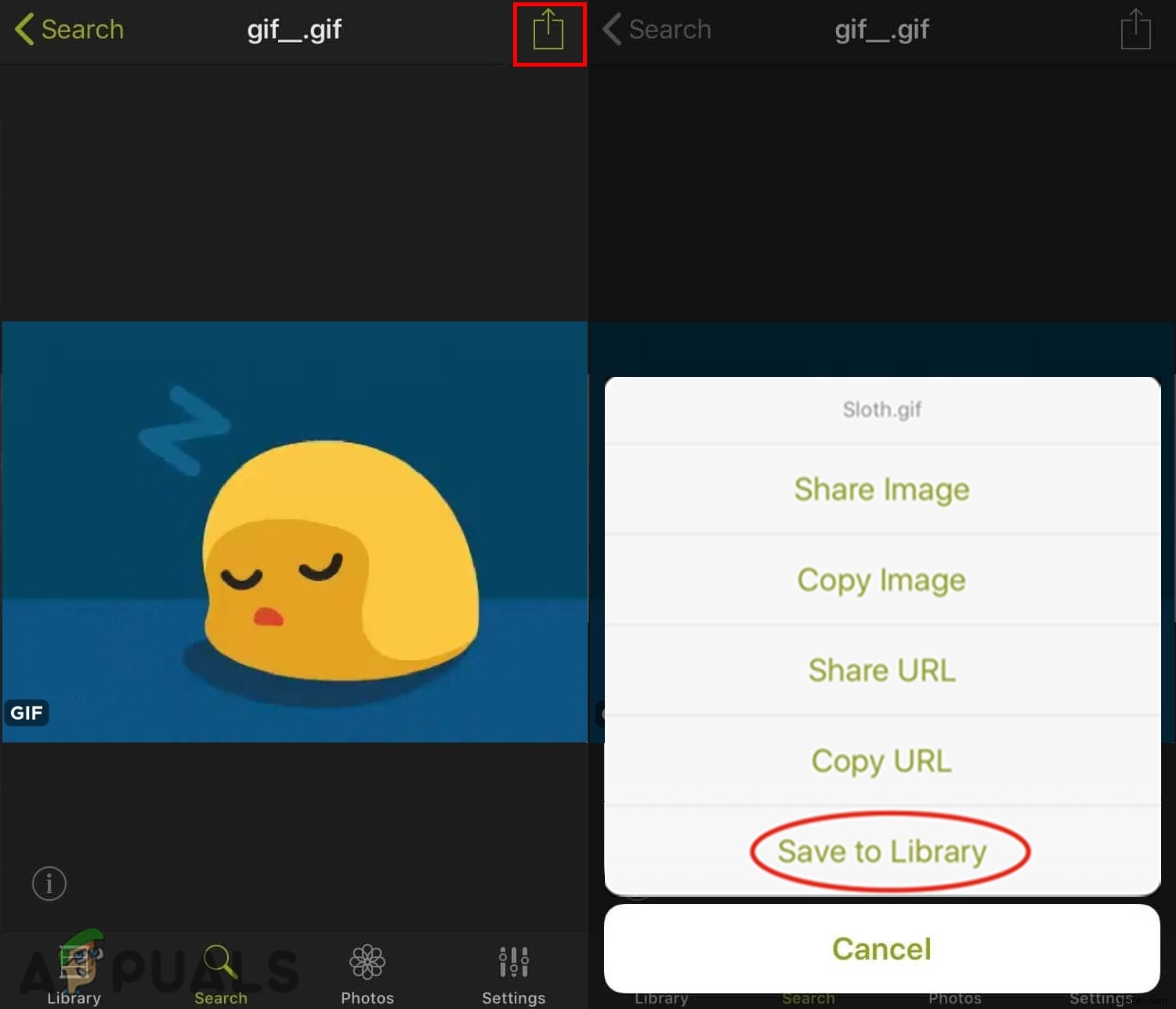 ट्विटर से GIF इमेज सेव करना 