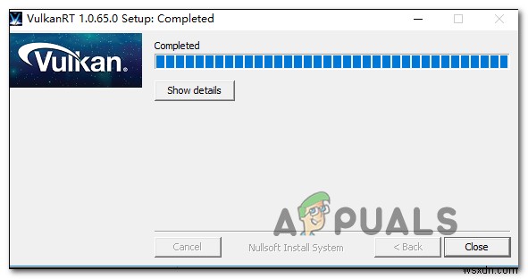 [แก้ไข] VKEnumeratePhysicalDevices ล้มเหลว 