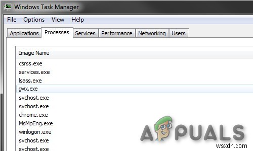  gwx.exe  ใน Windows คืออะไร 