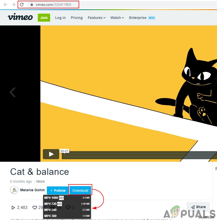 วิธีดาวน์โหลดวิดีโอจาก Vimeo 