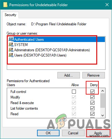 จะทำให้ไม่สามารถลบไฟล์/โฟลเดอร์ใน Windows ได้อย่างไร 