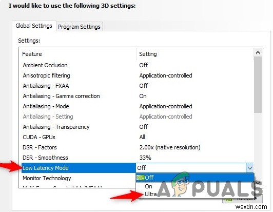 วิธีเปิดใช้งานโหมด Ultra-Low Latency สำหรับกราฟิก NVIDIA 