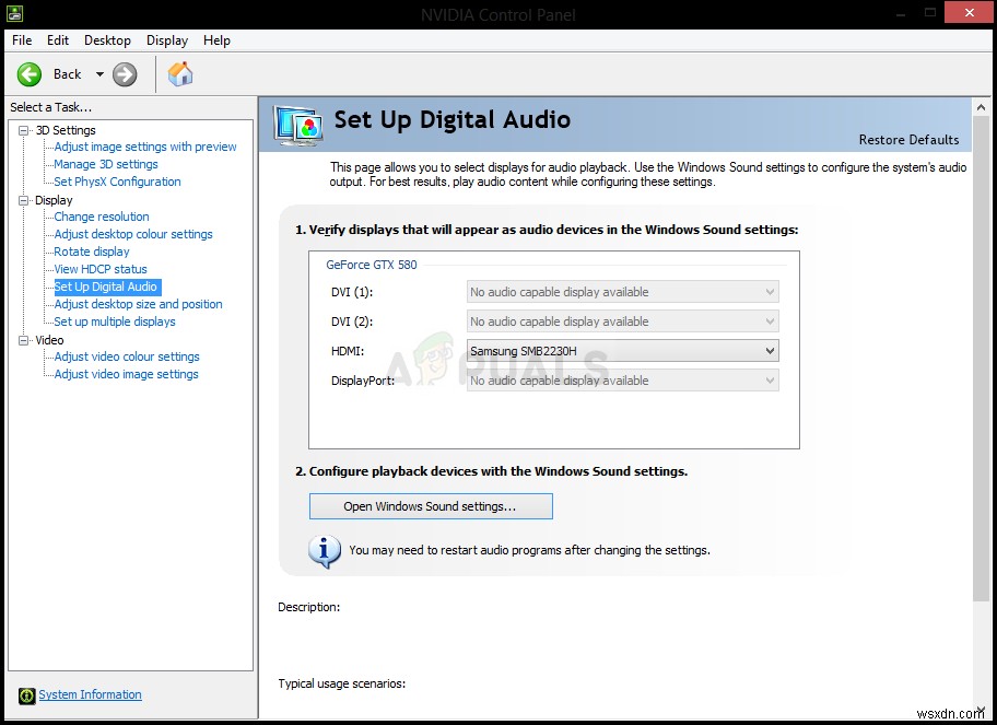 วิธีแก้ไข NVIDIA Output ที่ไม่ได้เสียบปลั๊ก Error บน Windows? 