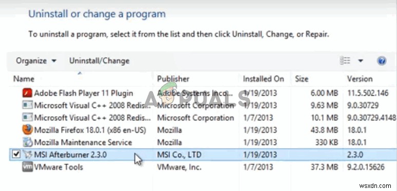 วิธีแก้ไข MSI Afterburner ไม่ทำงาน 