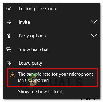 วิธีการแก้ไขข้อผิดพลาด  อัตราการสุ่มตัวอย่างสำหรับไมโครโฟนของคุณไม่ได้รับการสนับสนุน  