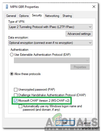 วิธีแก้ไข  ความพยายามในการเชื่อมต่อ L2TP ล้มเหลวเนื่องจากชั้นความปลอดภัยพบข้อผิดพลาดในการประมวลผล  