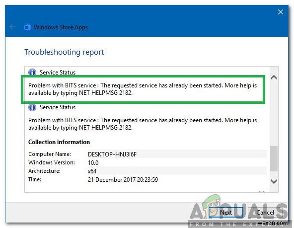 วิธีแก้ไข “NET HELMPSG 2182” บน Windows? 