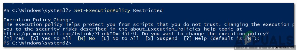 पॉवर्सशेल पर  इस सिस्टम पर चल रही स्क्रिप्ट अक्षम है  त्रुटि को कैसे ठीक करें? 