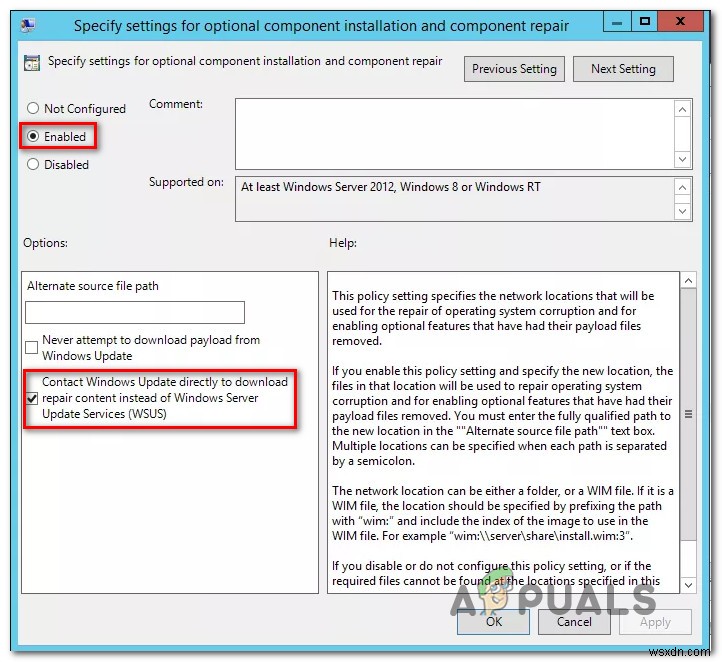 फिक्स:त्रुटि कोड 0x800f0954 