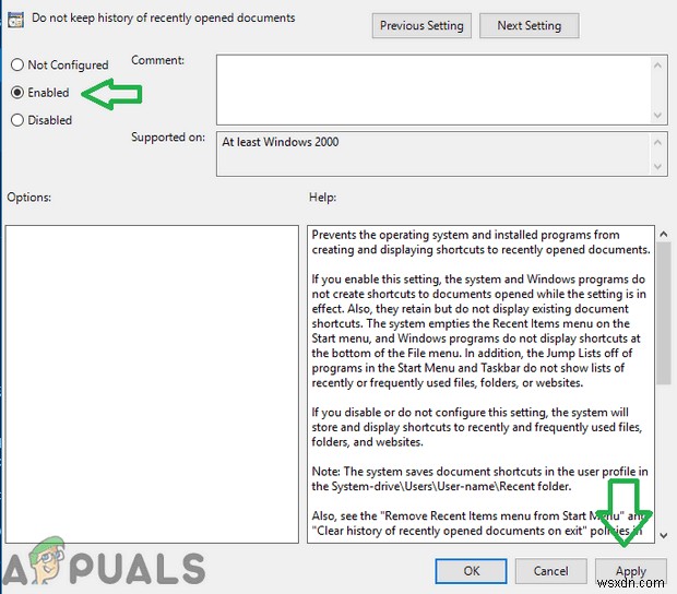 विंडोज 10 में हाल की फाइलों को कैसे निष्क्रिय करें 